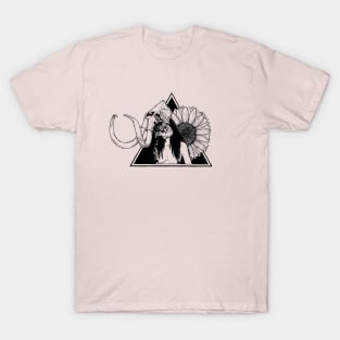 Woman with elephant skull T-Shirt